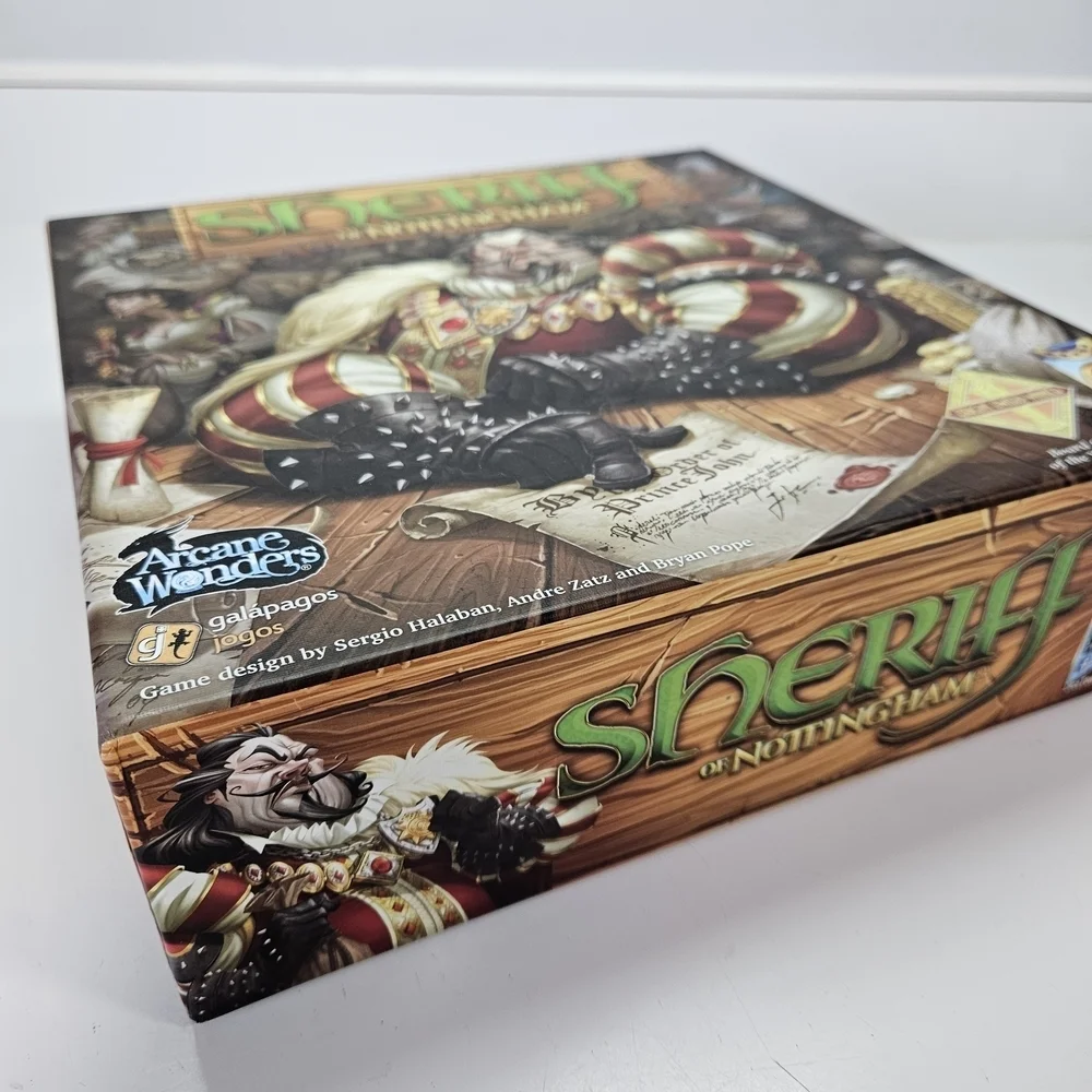 Sheriff of Nottingham Complete Board Game 1st First Edition 2014 Manual